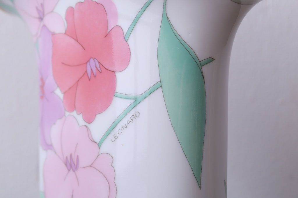 アンティーク雑貨　ビンテージ　ドイツ　LEONARD(レオナール)　花瓶(フラワーベース)