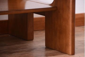 ヴィンテージ家具　maruni(マル二木工)　ビンテージ品　ガラス天板座卓(センターテーブル)