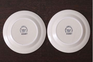 アンティーク雑貨　イギリスビンテージ　Palissy(パリシー)　kismet(キスメット)シリーズ　平皿2枚セット(1)(洋食器)