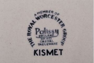 アンティーク雑貨　イギリスビンテージ　Palissy(パリシー)　kismet(キスメット)シリーズ　平皿2枚セット(1)(洋食器)