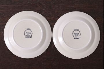 アンティーク雑貨　イギリスビンテージ　Palissy(パリシー)　kismet(キスメット)シリーズ　平皿2枚セット(2)(洋食器)