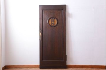 大正ロマン　当時物色ガラス入り!和製アンティークドア