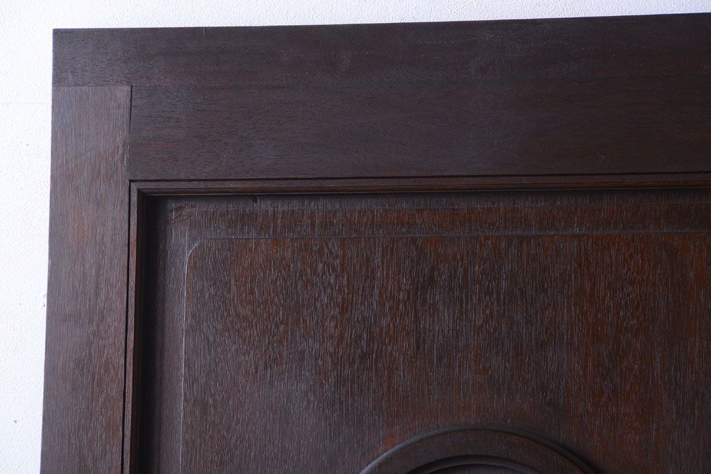 大正ロマン　当時物色ガラス入り!和製アンティークドア