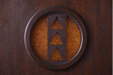 大正ロマン　当時物色ガラス入り!和製アンティークドア