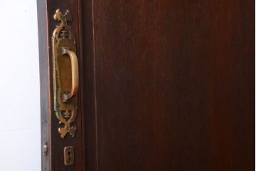 大正ロマン　当時物色ガラス入り!和製アンティークドア