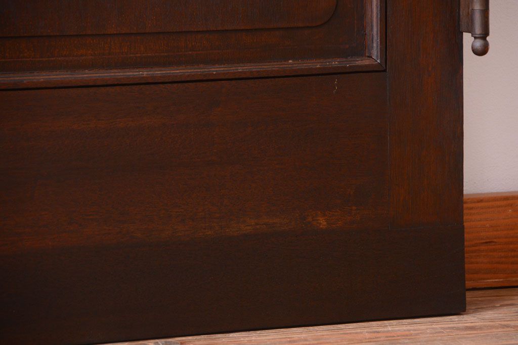 大正ロマン　当時物色ガラス入り!和製アンティークドア