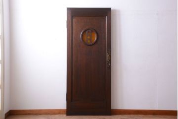 大正ロマン　当時物色ガラス入り!和製アンティークドア