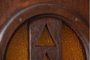 大正ロマン　当時物色ガラス入り!和製アンティークドア