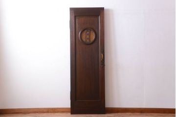 大正ロマン　当時物色ガラス入り!和製アンティークドア(2)