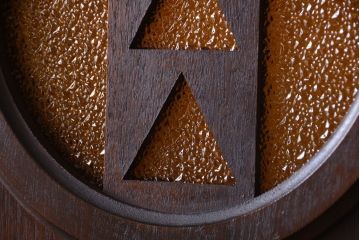 大正ロマン　当時物色ガラス入り!和製アンティークドア(2)