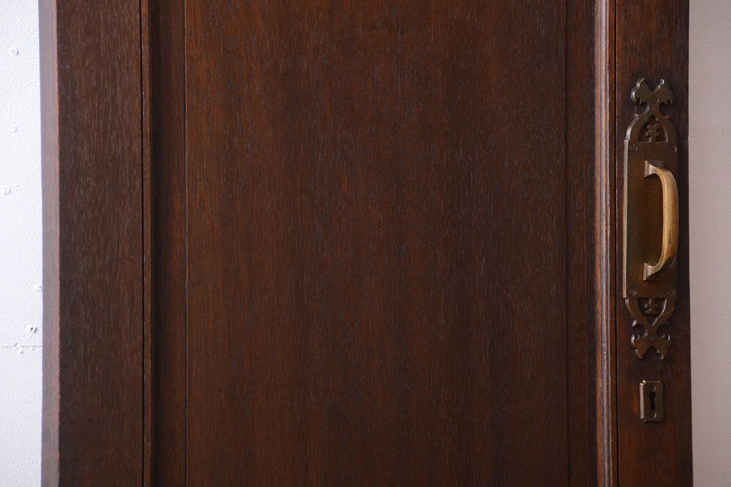 大正ロマン　当時物色ガラス入り!和製アンティークドア(2)