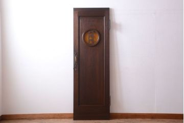 大正ロマン　当時物色ガラス入り!和製アンティークドア(2)