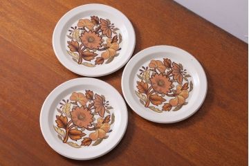 イギリスビンテージ　Palissy(パリシー)　kismet(キスメット)シリーズ　ディナープレート3枚セット(洋食器)
