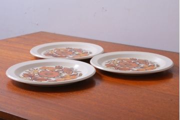 イギリスビンテージ　Palissy(パリシー)　kismet(キスメット)シリーズ　ディナープレート3枚セット(洋食器)