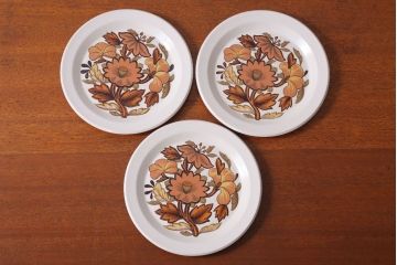 イギリスビンテージ　Palissy(パリシー)　kismet(キスメット)シリーズ　ディナープレート3枚セット(2)(洋食器)