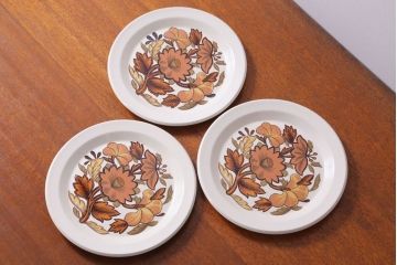イギリスビンテージ　Palissy(パリシー)　kismet(キスメット)シリーズ　ディナープレート3枚セット(2)(洋食器)