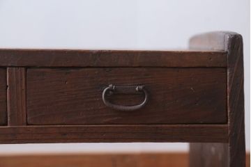 アンティーク家具　和製アンティーク　大正期　古い木製の文机