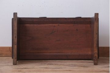 アンティーク家具　古民具・骨董　明治〜大正期　引き出し付き!総欅材のアンティーク文机