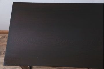 アンティーク家具　大正ロマン　透かし彫りが美しいアンティーク平机(デスク)