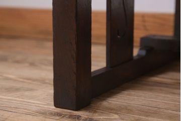 アンティーク家具　大正ロマン　透かし彫りが美しいアンティーク平机(デスク)