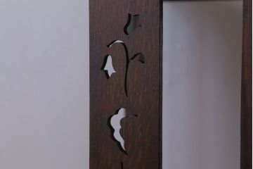 アンティーク家具　大正ロマン　透かし彫りが美しいアンティーク平机(デスク)