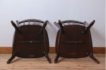 松本民芸家具　ビンテージ　16型　スピンドルチェア2脚セット