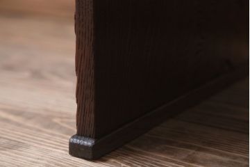 アンティーク家具　古民具・骨董　丸金具付き!古い栗材のアンティーク文机
