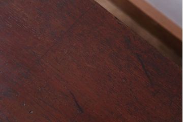 アンティーク家具　古民具・骨董　栗材!3杯引き出しのアンティーク文机