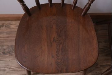 中古　柏木工　スピンドルバックチェア(ウィンザーチェア、ウインザーチェア)2脚セット