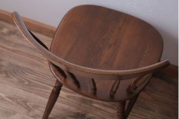 中古　柏木工　スピンドルバックチェア(ウィンザーチェア、ウインザーチェア)2脚セット