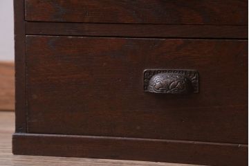 アンティーク家具　和製アンティーク　古い木製の小さなライティングビューロー