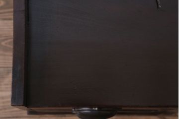 アンティーク家具　古民具・骨董　明治〜大正期　総欅材のアンティーク座机(両袖机)