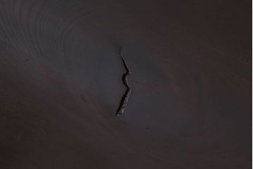 アンティーク家具　古民具・骨董　明治〜大正期　総欅材のアンティーク座机(両袖机)