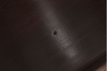 アンティーク家具　古民具・骨董　明治〜大正期　総欅材のアンティーク座机(両袖机)