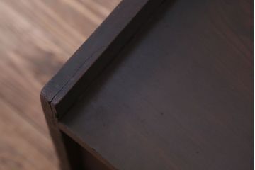 アンティーク家具　古民具・骨董　明治〜大正期　総欅材のアンティーク座机(両袖机)