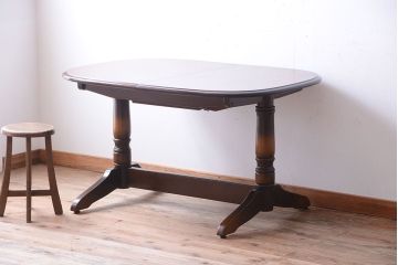 中古　飛騨産業　キツツキマーク　穂高　エクステンションダイニングテーブル