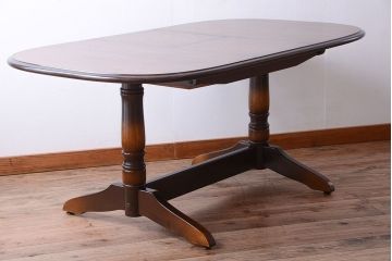 中古　飛騨産業　キツツキマーク　穂高　エクステンションダイニングテーブル