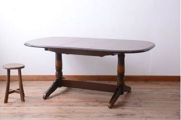 中古　飛騨産業　キツツキマーク　穂高　エクステンションダイニングテーブル