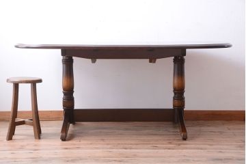 中古　飛騨産業　キツツキマーク　穂高　エクステンションダイニングテーブル