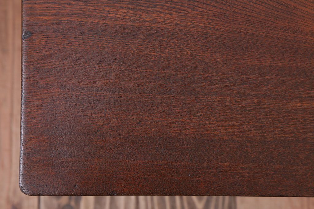 アンティーク家具　 和製アンティーク　古い木製のシンプルなローテーブル(センターテーブル)