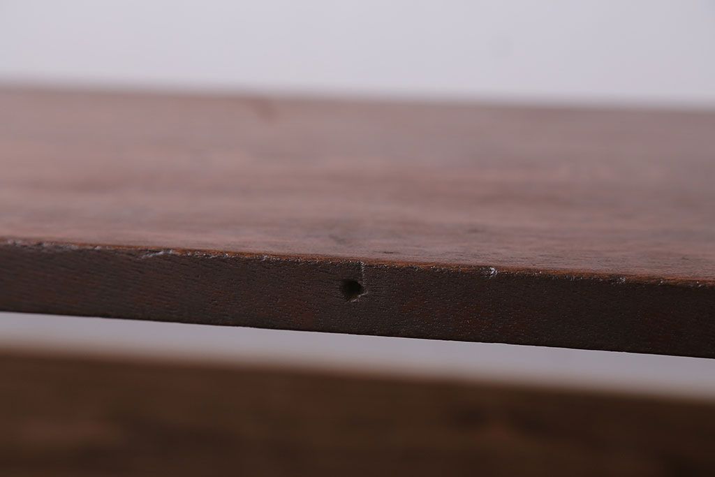 アンティーク家具　 和製アンティーク　古い木製のシンプルなローテーブル(センターテーブル)