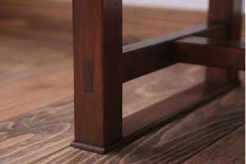 アンティーク家具　 和製アンティーク　古い木製のシンプルなローテーブル(センターテーブル)
