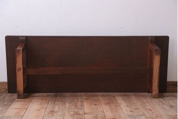 アンティーク家具　 和製アンティーク　古い木製のシンプルなローテーブル(センターテーブル)