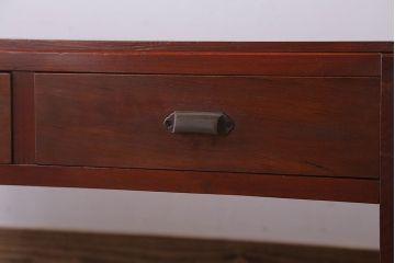 レトロ家具　和製アンティーク　レトロモダンな古い木製の文机