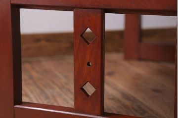 レトロ家具　和製アンティーク　レトロモダンな古い木製の文机