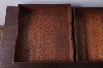 アンティーク雑貨　和製アンティーク　古い木製の決裁箱(木箱)