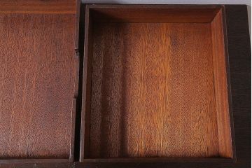 アンティーク雑貨　和製アンティーク　古い木製の決裁箱(木箱)