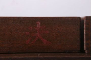 アンティーク雑貨　和製アンティーク　古い木製の決裁箱(木箱)