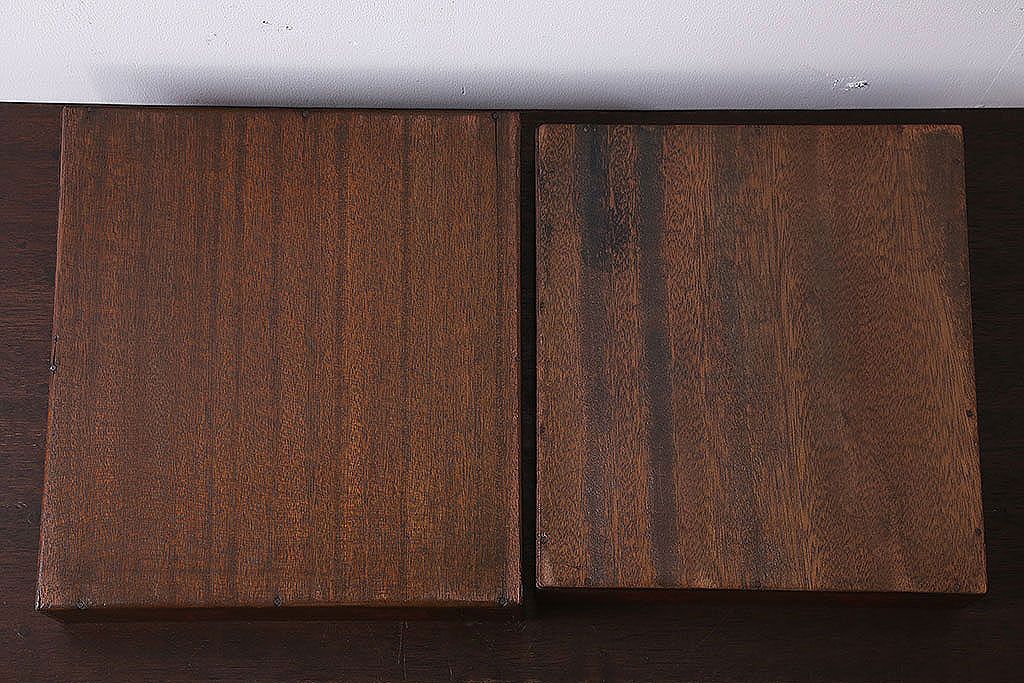 アンティーク雑貨　和製アンティーク　古い木製の決裁箱(木箱)