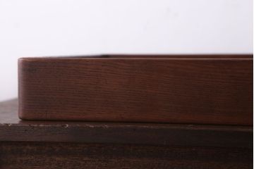 アンティーク雑貨　和製アンティーク　古い木製のレトロな衣装盆(お盆・トレー)(1)